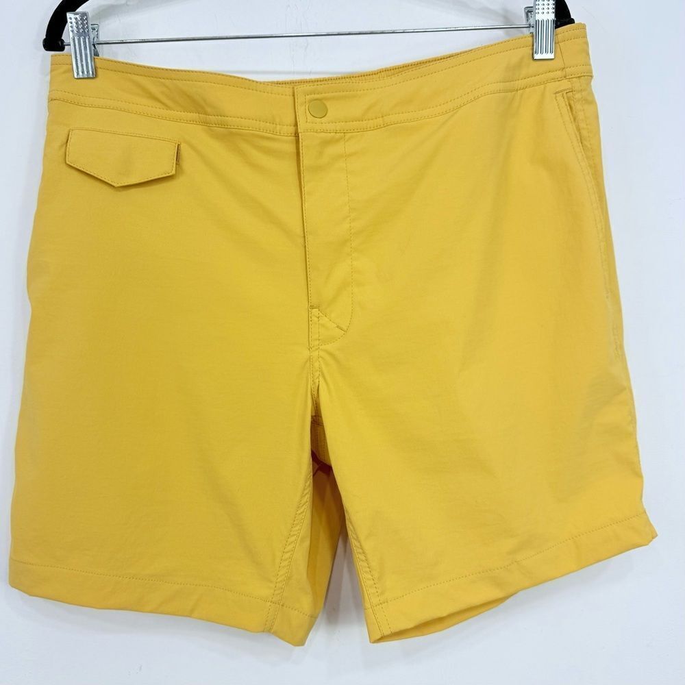 J. Crew Yellow Nautical Preppy Swim Shorts
